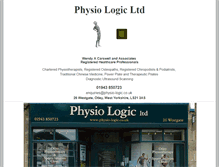 Tablet Screenshot of physio-logic.co.uk